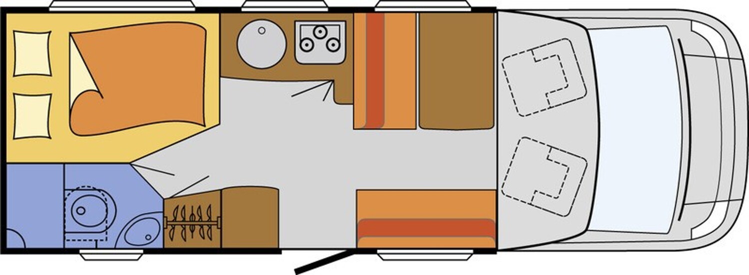 Grundriss Sunlight T 64 Markise, RFK, Fahrradträger