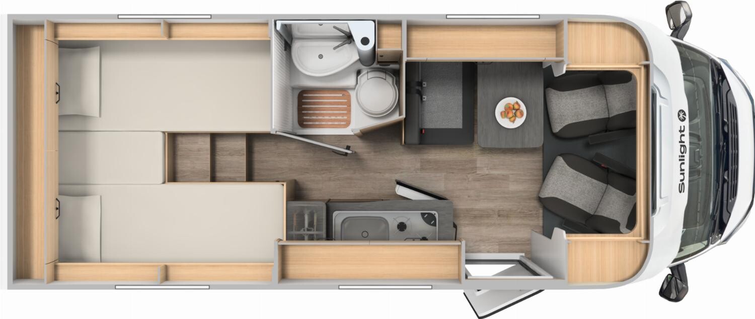 Grundriss Sunlight Adventure V 66 Verfügbar ab November 2026