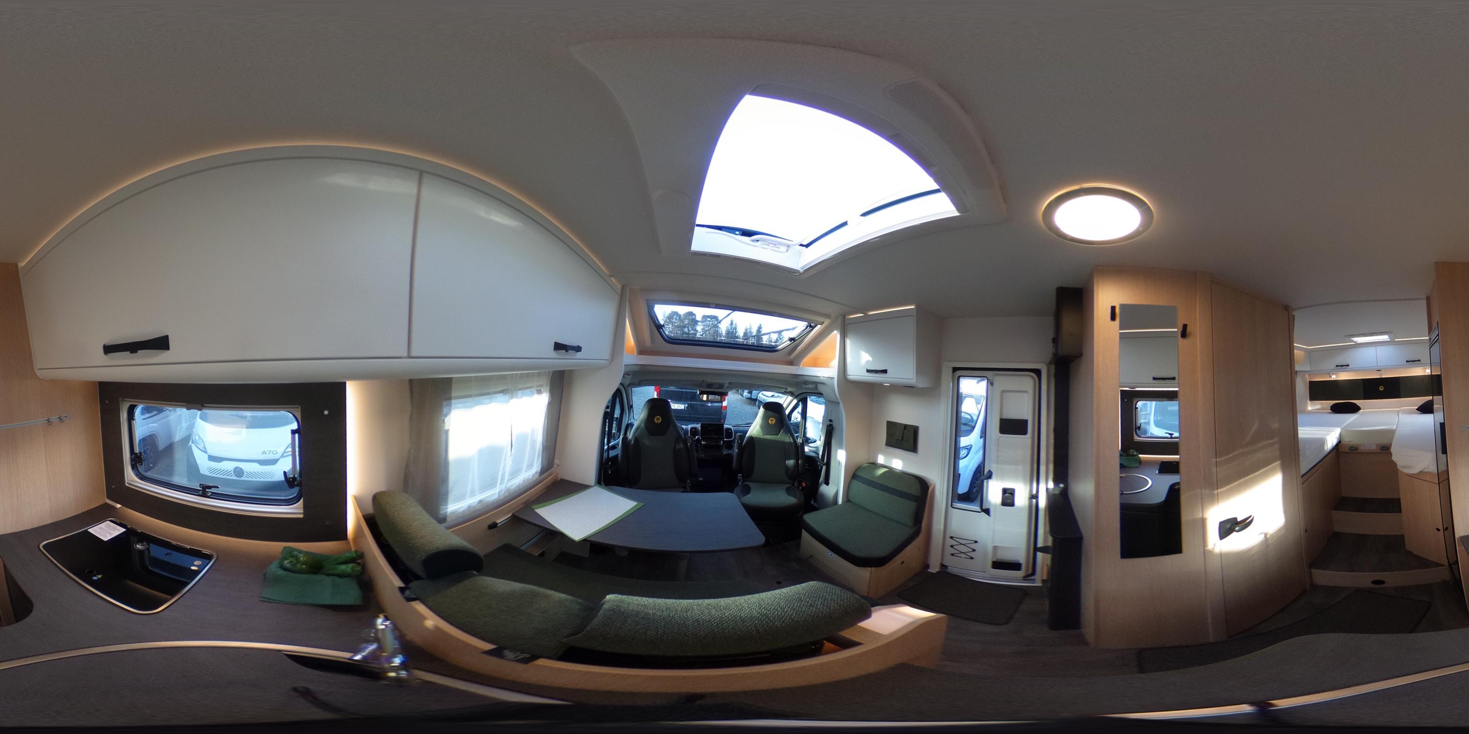 360° Ansicht Sunlight Adventure T 66S OHNE Hubbett + ACC+Navi+Voll-LED