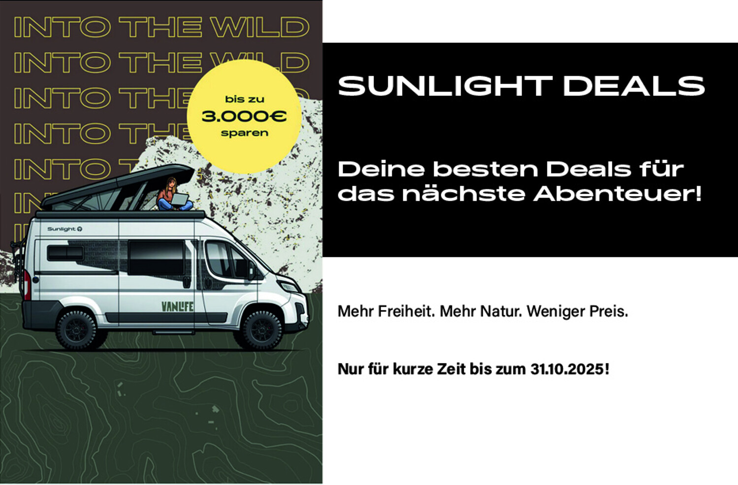 Sunlight Adventure V 67S mit neuem Easy-Fold-Zusatzbett !
