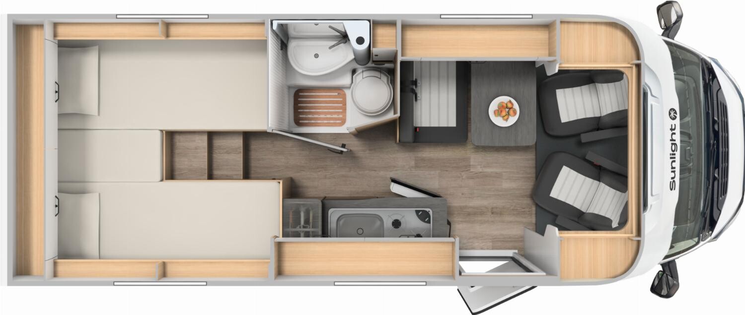 Grundriss Sunlight Adventure V 67S IC-Line