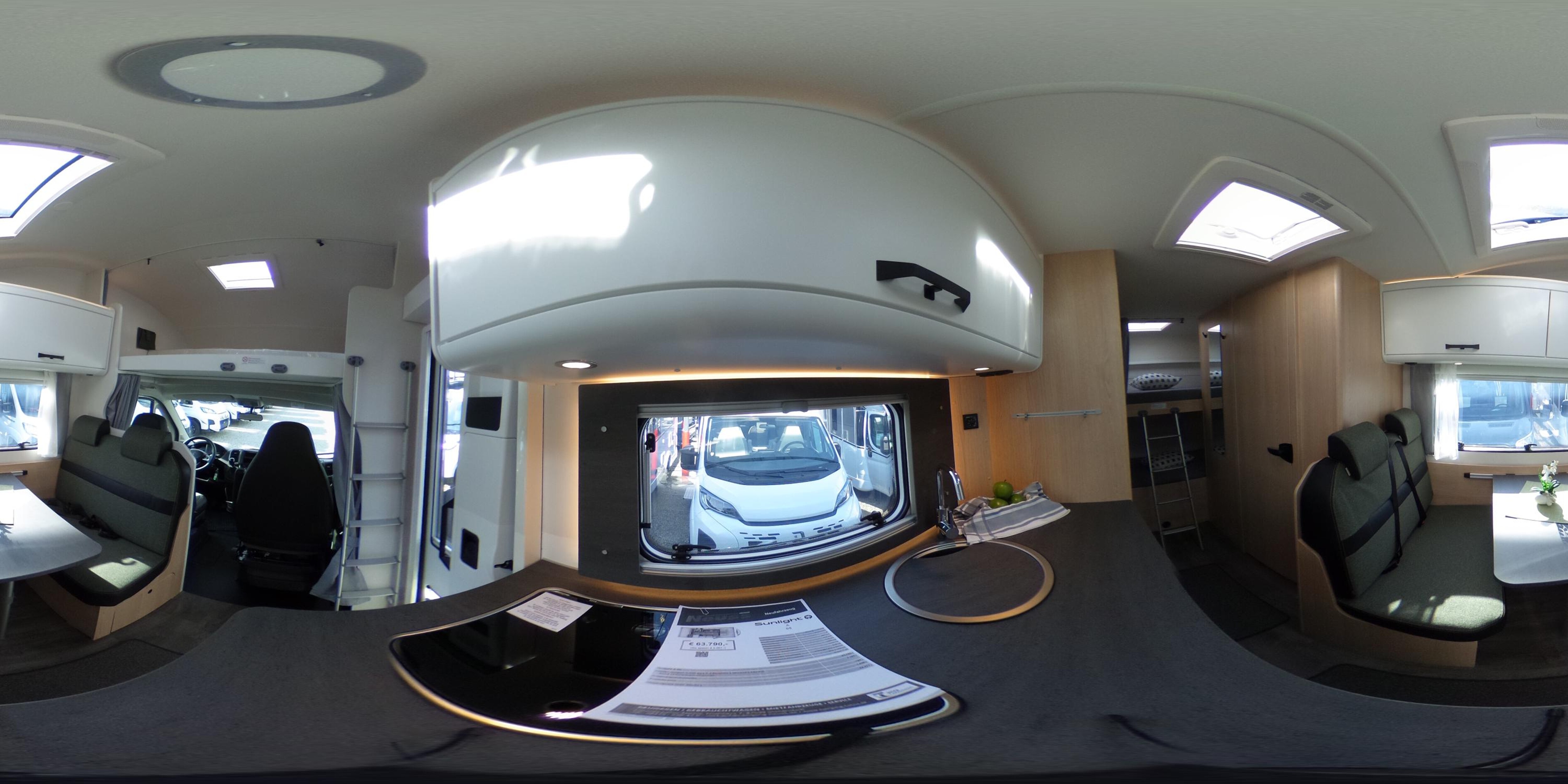 360° Ansicht Sunlight A 68 8G-Automatik + 6 Sitzplätze !