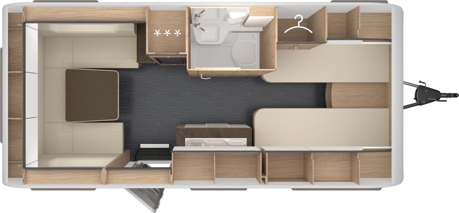 Grundriss Tabbert Pantiga 490 E