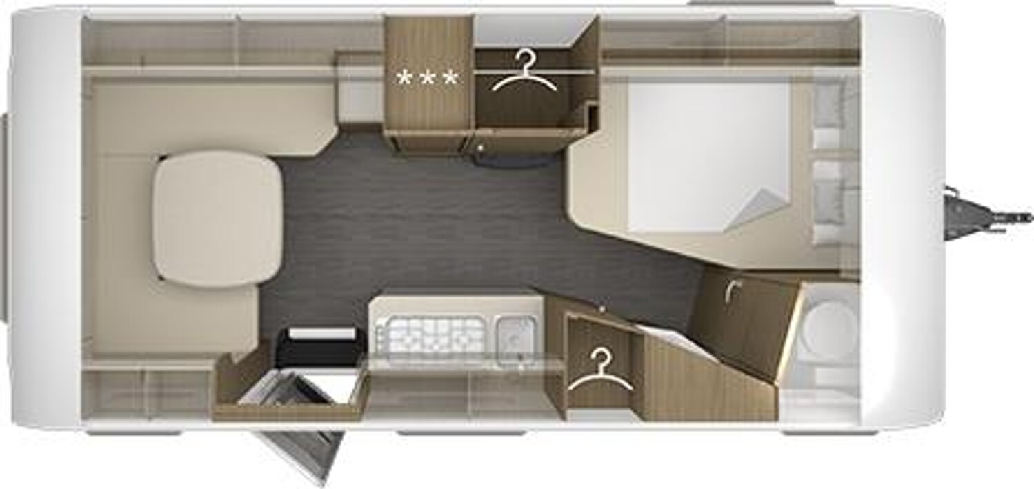 Grundriss Tabbert Cazadora 490 TD 2.3