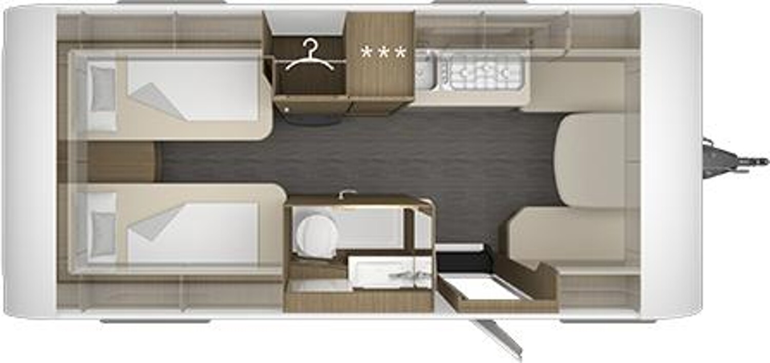 Grundriss Tabbert Cazadora 495 HE 2.3