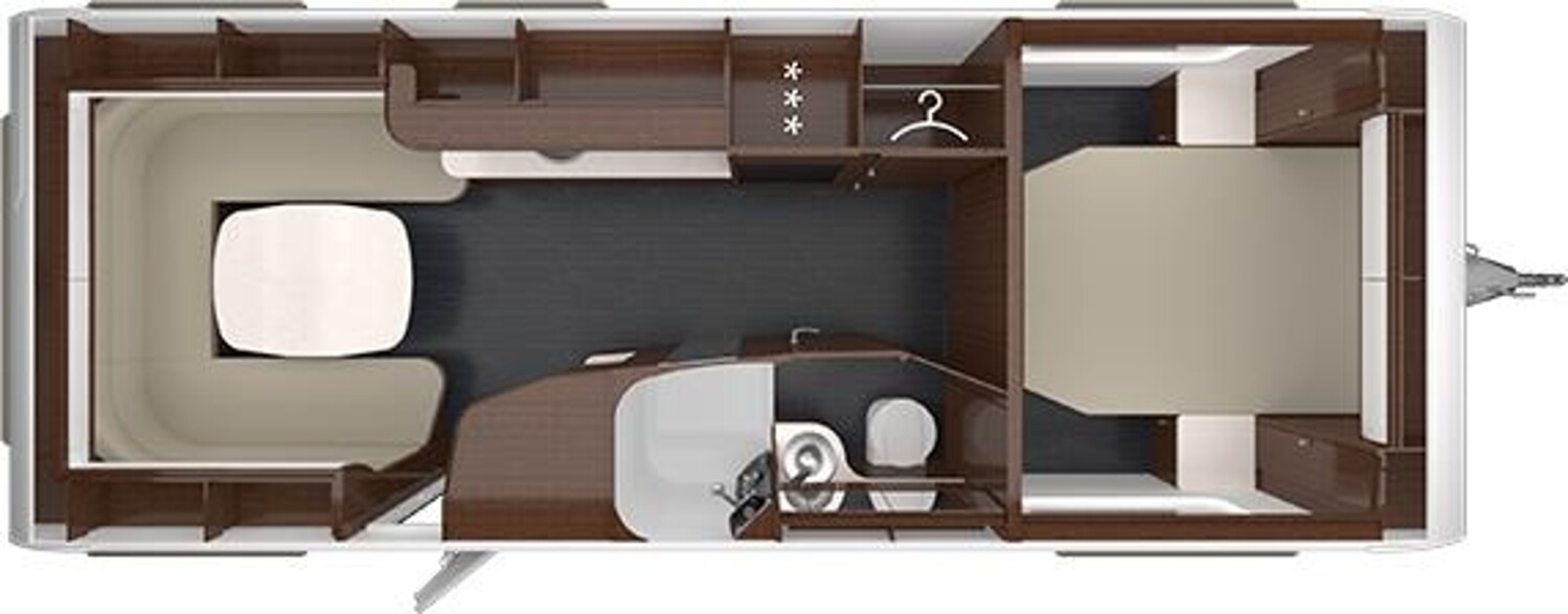 Grundriss Tabbert Puccini 685 DF 2.5 perfekter Dauercamper !